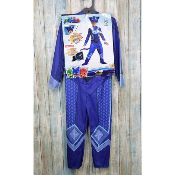 Disguise Other - PJ Masks Catboy Halloween Costume Toddler Size M 3-4T Jumpsuit W/ Headpiece Tail